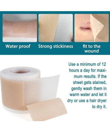 Silicone Scar Patch Roll (3Mx4cm) - Reusable Scar Treatment for Keloids Face & Caesarean Scars - Effective Adhesive Silicone Tape - Buy Online on GoSupps.com