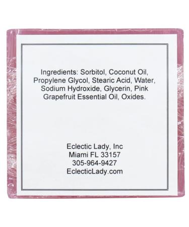 Buy Eclectic Lady Pink Grapefruit Glycerin Soap - 4 oz Bar | International Shipping Available - Buy Online on GoSupps.com