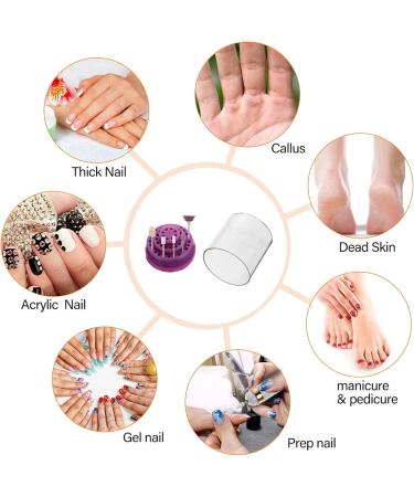 FRCOLOR Nail Drill Bits grinding head box Nail Bit Organizer Holes Bits Displayer nail bit Nail Salon bits for nails Nail Bit manicure pp plastic Tool Nail Drill Bit Storage Holder - Buy Online on GoSupps.com