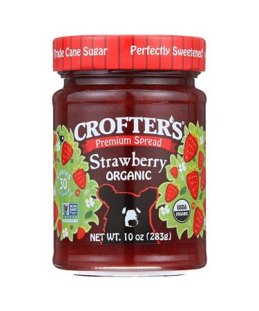 Clearance Sale: Crofter's Organic Premium Strawberry Spread - 10 oz - Buy Online on GoSupps.com