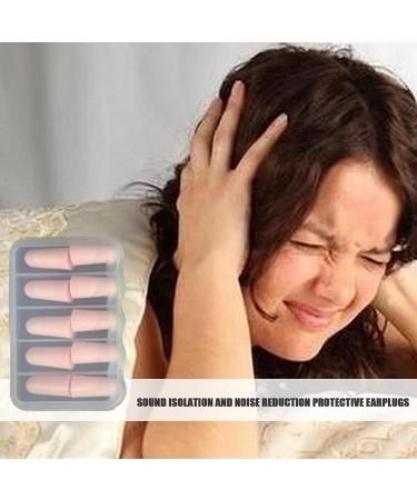 5 Pairs Noise Cancelling Earplugs - Sound Blocking Ear Plugs for Sleep Snoring Work - Pink Hearing Protection - Buy Online on GoSupps.com