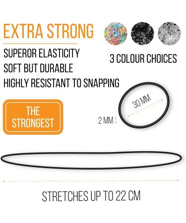 TYGA Store Pack of 1000 Mini Rubber Bands Soft Elastic Bands for Kids Hair Braids Ponytail Hair Pet Hairband Wedding Hairstyle and More (Clear (Extra Thick)) - Buy Online on GoSupps.com