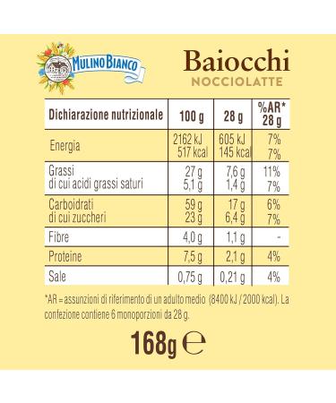  Italian Gourmet E.R. Double Cookies Stuffed with Hazelnut Milk Cream 6 168 g | Italian Pastries 6 Servings Per Pack | Ideal for Breakfast Snack & Coffee | Crispy & Creamy + Polpa - Buy Online on GoSupps.com