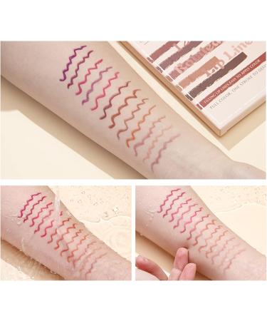 Beauty Searcher 12 Colors Lip Liner Pencil Set High Pigmented Waterproof Natural Velvet Lip Makeup Soft Pencils Long Lasting Matte Smooth Ultra Fine Lip Liners - Buy Online on GoSupps.com