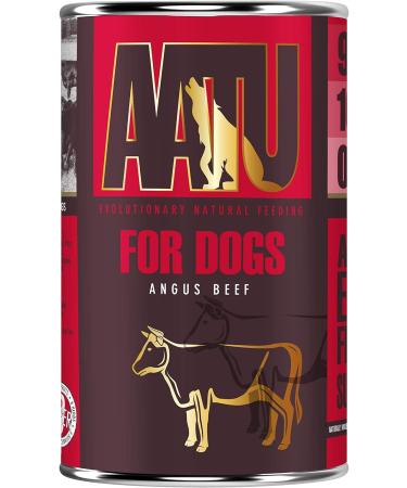 AATU Dog 90/10 Wet Dog Food - Angus Beef 6x400g - Grain-Free & High Protein - Buy Online on GoSupps.com