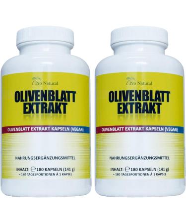 High Dose Olive Leaf Extract 650mg - 180 Vegan Capsules with 20% Oleuropein - International Shipping Available - Buy Online on GoSupps.com