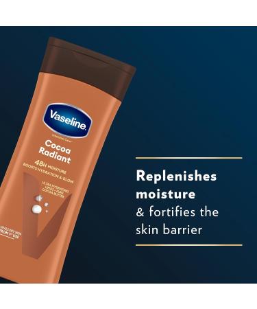 Vaseline Cocoa Radiant Body Lotion 100% cocoa butter for dry skin 6x 400 ml - Buy Online on GoSupps.com