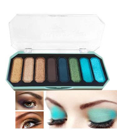 Smokey Eye Eyeshadow Palette - 8-Color Natural Nude Smokey Warm Eye Shadow Palette Makeup Matte Eyeshadow Pallet Cosmetics Kit 02