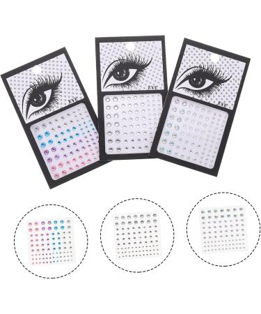 FRCOLOR 3 Sets Eye Makeup Stickers Delicate Jewellery Body Stickers Makeup Jewels Face Jewellery for Sticking Rainbow Rhinestones Alien Face Jewels Diamond Nail 5X5X50.2CM Assorted Colours A - Buy Online on GoSupps.com