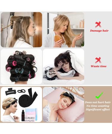 New Heatless Curlers Headband for Soft Curls - Non Slip Overnight Hair Styling Solution for All Hair Types - Buy Online on GoSupps.com