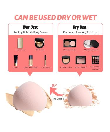 BS-MALL Cloud Makeup Sponge Set - Pack of 4, Latex-Free Blender for Flawless Liquid and Cream Foundation Application - Buy Online on GoSupps.com