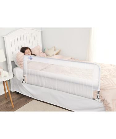 Regalo Hideaway 54-Inch Extra Long Bed Rail Guard, with Reinforced Anchor Safety System 54 Inch White