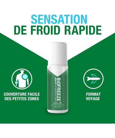 Biofreeze - Roll On Cold Action - Relies muscle and joint pain - 90 ml - Buy Online on GoSupps.com