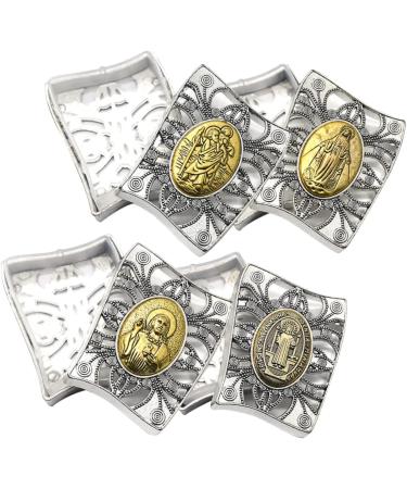 Zerodeko 20 Pcs Box Rosary Box Cage Charms Christian Charms Bracelets Bracelet Jewelry Container Prayer Beads Case Essential Oil Necklace Lugs for Women Travel Gift Box Earrings Zinc Alloy 6.4x5cmx5pcs Goldenx5pcs - Buy Online on GoSupps.com