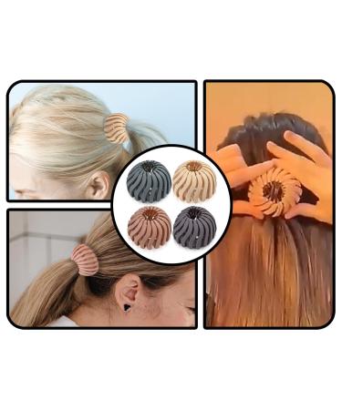 Zooetway Vintage Bird's Nest Hair Clips - Set of 4 Non-Slip Accessories for Women & Girls | Big Hair Grippers - Buy Online on GoSupps.com