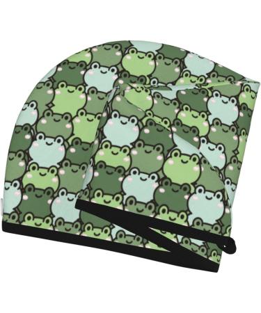 Buy Cute Frog Cartoon Microfiber Hair Towel Soft Super Absorbent Quick Dry Hair Wrap for All Hair Types | Coral Velvet | International Shipping - Buy Online on GoSupps.com