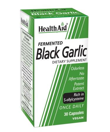 HealthAid Fermented Black Garlic Once-Daily Odorless Softgel | 30 Softgels | Rich in S-Allylcysteine | Vegan & Non-GMO