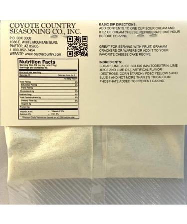 Premium Key Lime Dip Mix from Coyote Country - 3 Pack - Buy Online on GoSupps.com