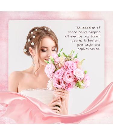 inSowni 54 Pieces Gold U-shaped Pearl Wedding Hair Pins Bridal Bobby Hair Pins Prom Formal Party Headpieces for Brides Briedesmaids Women Girls - Buy Online on GoSupps.com