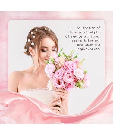 54-Piece Wedding Gold U-Shaped Pearl Hair Pins - Bridal Bobby Hairpins for Prom & Formal Parties - Buy Online on GoSupps.com
