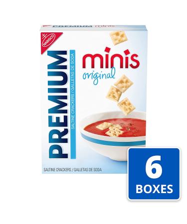 Premium Original Mini Saltine Crackers - 6-Pack, 11 oz Boxes - Buy Online on GoSupps.com