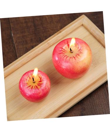 Zerodeko 3pcs Artificial Fruit Candles - Holiday Tealight Decorations for Christmas Eve & Aromatherapy | 6.3x6.3cm - Buy Online on GoSupps.com