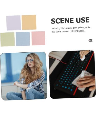 50pcs Eyeglass Cleaning Cloths - Lens Wipes & Fiber Cleaning Cloths for Perfect Clarity - Ideal for Glasses & Sunglasses - Buy Online on GoSupps.com