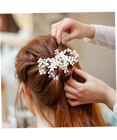 DOITOOL Flower Rhinestone Hair Comb Pearl Hair Accessories Jeweled Hair Clips Bridal Headpieces for Wedding Hand Cream Pump Dispenser Tiara Bride The Flowers Rhinestones White Zinc Alloy - Buy Online on GoSupps.com