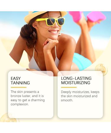 Golden Shimmer Tanning Gel Browning Tan Accelerator Long Lasting Hydration Evens Tone Easy to Apply Streak Free Tan Gentle Formula for Daily Use 4 Oz - Buy Online on GoSupps.com