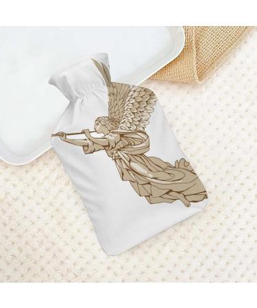 Angel Hot Water Bottle with Plush Cover - Hand Warmer for Adults & Kids | 26.5x15.3cm - International Shipping Available - Buy Online on GoSupps.com