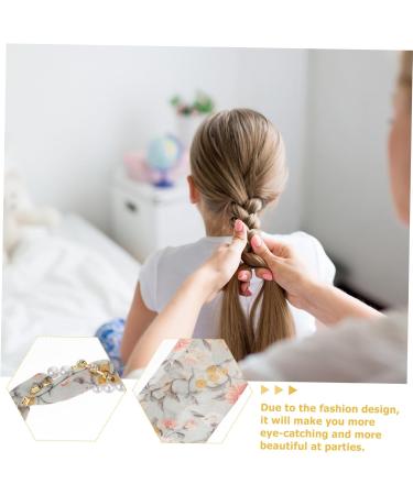 Beatifufu Headband Turbins for Ladies Cross Hair Band Women Supplies Womens Bandana Floral Hair Accessories Hair Jewels for Women Hijab Scarf Head Band for Women Man-made Pearl - Buy Online on GoSupps.com