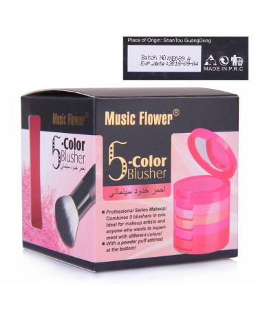 Blush Palette 5 Colors - Professional Make Up Cosmetic Set for Stunning Contours & Daily Use - Buy Online on GoSupps.com