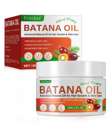 Natural Organic Pure Batana Oil from Honduras 4.2oz - Unscented Brown Liquid Unisex Adult Damaged and Hair Growth Hair Nourishing and Strengthening