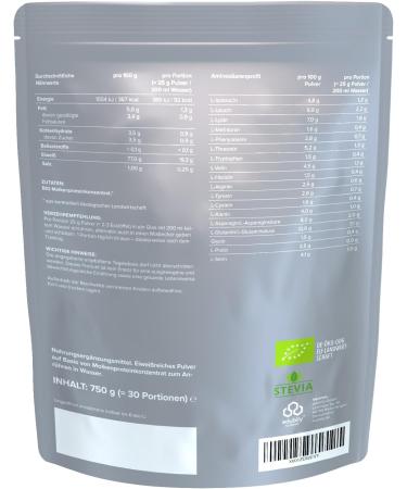  edubily nutrition edubily nutrition Organic Whey Protein Concentrate - Highly Soluble Protein Powder Made from Certified Organic Milk - Sugar Free (750g Neutral) - Buy Online on GoSupps.com