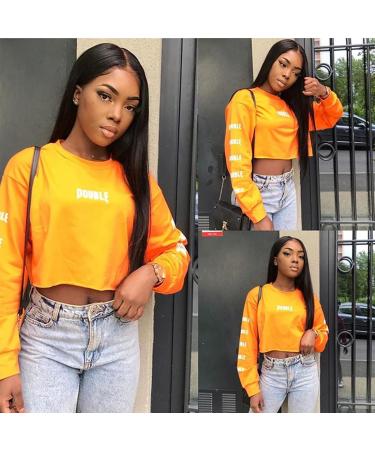 Lace Front Brazilian Human Hair Wig 30 Inch - Natural Color Straight Pre Plucked with Baby Hair - 4x4 Lace Closure Wig for Black Women - Buy Online on GoSupps.com