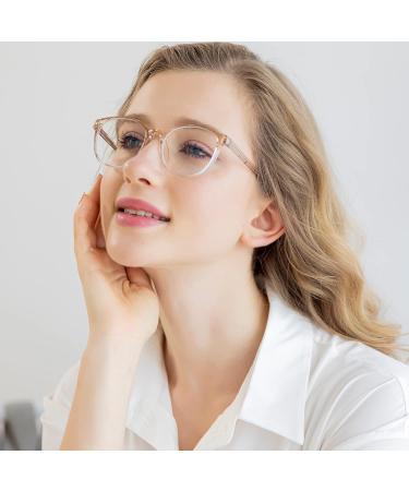 Yukang Blue Light Filter Glasses for Women - TR90 Lightweight Gaming Goggles - Stylish Brown PC Glasses for Eye Protection - Buy Online on GoSupps.com