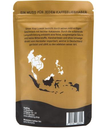 Kopi Luwak Coffee 100% Arabica 50g (Free-Range Cat Coffee) (50g Bean) | Pure Variety | Rare Coffee | Direct Trade - Buy Online on GoSupps.com