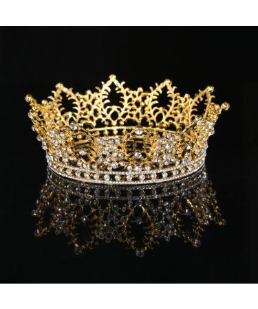 Frcolor Vintage Bridal Crown | Crystal Rhinestone Wedding Tiara with Side Comb for Brides - Buy Online on GoSupps.com