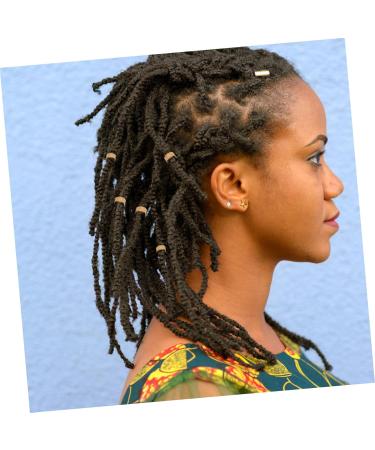 FRCOLOR Decorative Beads Dreadlocks Hair Beads Hair Cuffs Tubes Dreadlocks Ring Hip Hop Hair Decorations Dread Locks Ring Dreadlocks Braiding Beads Accessories Headband Big Hole Wig - Buy Online on GoSupps.com