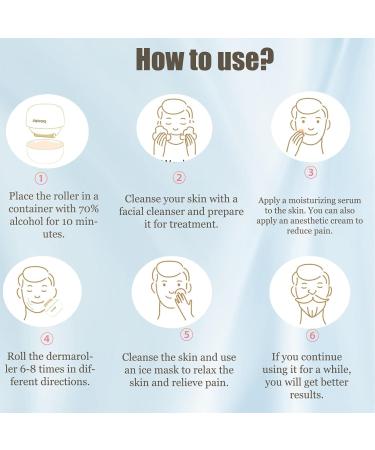 Derma Roller 0.5 mm Needles Beard Roller 1200 Titanium Microneedling Roller Derma Roller for Men and Women Hair Care Face and Body Stretch Marks Hair Loss - Buy Online on GoSupps.com