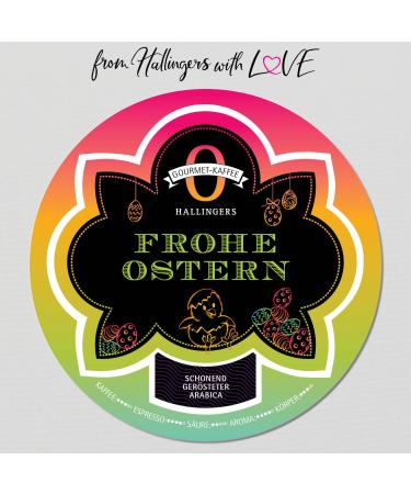 Hallingers No.O Happy Easter - Gourmet Coffee for Easter Baskets | Perfect Mother's Day & Father's Day Gifts | New Home Recovery Treats - Buy Online on GoSupps.com