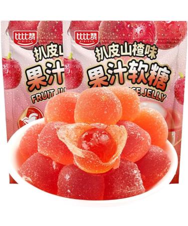 Peeling Fruit Fudge Assorted Fruit Flavor Soft Candy Fruit Juice Chewing Candy White Peach Sweets Hawthorn Candy Wedding Candy Snacks desserts Casual Snacks gift pack (Hawthorn Flavor 5bag) Hawthorn Flavor 5bag - Buy Online on GoSupps.com