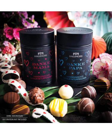 Hallingers Thanks Papa - Handmade Father's Day Chocolates Gift | Alcohol-Free Edelkocao Gourmet Treats | Perfect for Father's Day & Anniversaries | 150g Pack - Buy Online on GoSupps.com