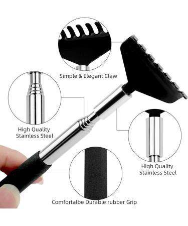 Wovte Telescopic Back Scratchers - 3-Piece Set | Perfect Funny Gifts for Men & Women | Great Birthday Present - Buy Online on GoSupps.com