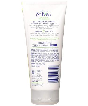 Buy St. Ives Apricot Face Scrub 6 oz - Pack of 3 | Exfoliating Skin Care for Glowing Complexion - International Shipping Available - Buy Online on GoSupps.com