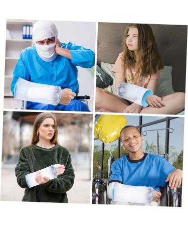 FRCOLOR 4 Pcs Waterproof Shower Guard Cover for Casts - Bandage Protector Blue 25x14x14CM | International Shipping Available - Buy Online on GoSupps.com