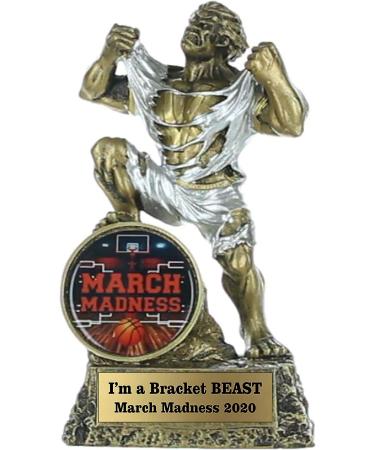 Customize Now March Madness Decade Awards Monster Trophy | Engraved Victory Beast Award - 6.75 Inch - Buy Online on GoSupps.com