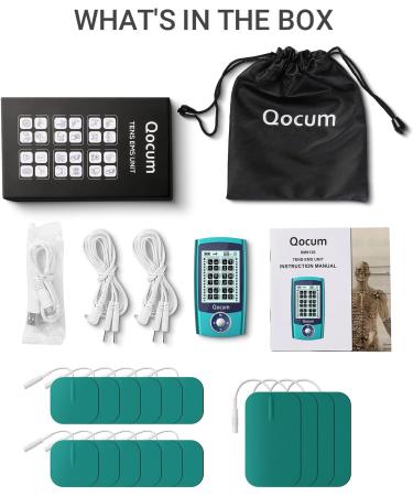 TENS Unit Muscle Stimulator - Dual Channel Pain Relief Therapy | 24 Modes 16 Pads - Ideal for Chronic & Acute Pain - Buy Online on GoSupps.com