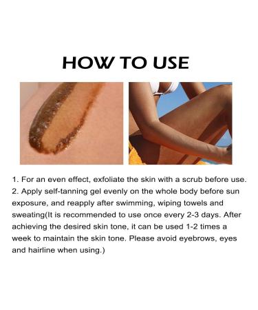 Eelhoe Intensive Brown Tanning Gel Set - Sunless Tanner for Natural Tan Skin, Includes Accelerator Cream - 2pc - Buy Online on GoSupps.com