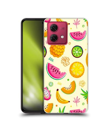 Head Case Designs Officially Licensed Haroulita Fruit Patterns Food - Fruits Soft Gel Case Compatible With Motorola Moto G84 5G Motorola Moto G84 5G Fruit Patterns